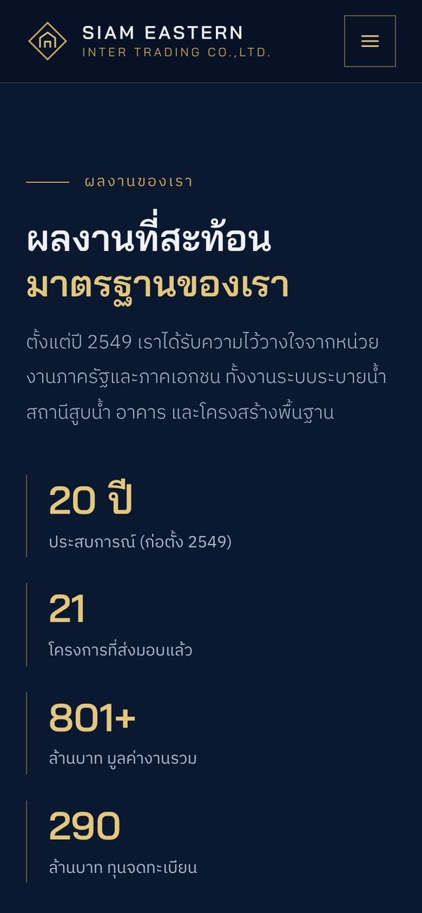 หน้าผลงานบนมือถือ